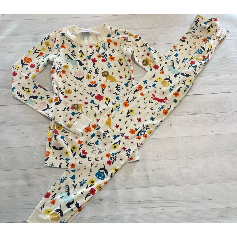 Hanna Andersson Andersson unicorn‎ lion floral pajamas 160/14